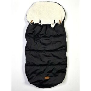 Graco Stroller Footmuff Bunting Bag Black Sherpa Fleece Lined Baby